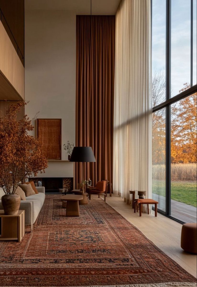 Large Beni Mrirt in architecturally minimal room