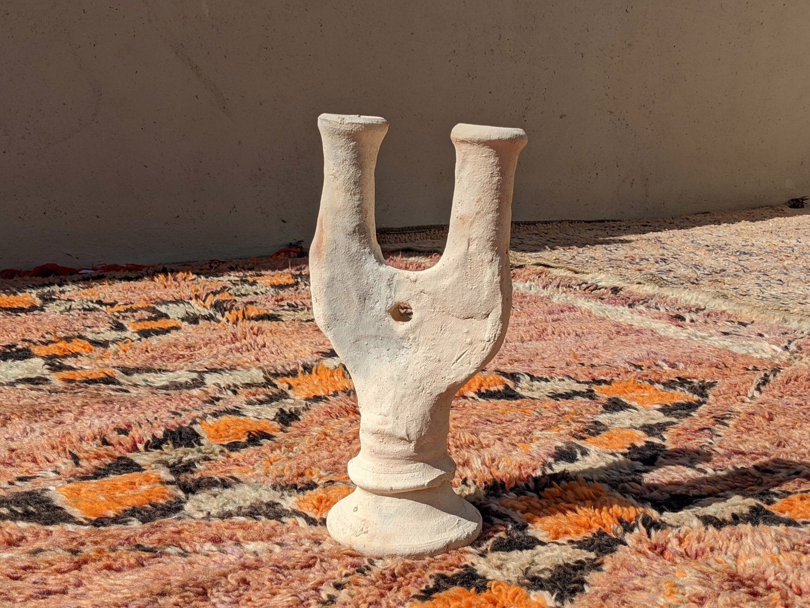 Porte-bougie en céramique #C600 Handwoven Piece