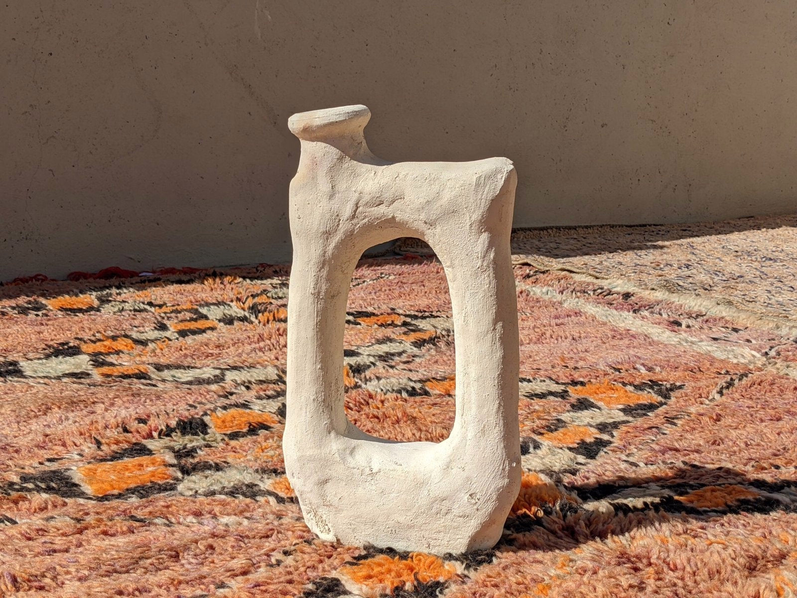 Porte-bougie en céramique #C900 Handwoven Piece