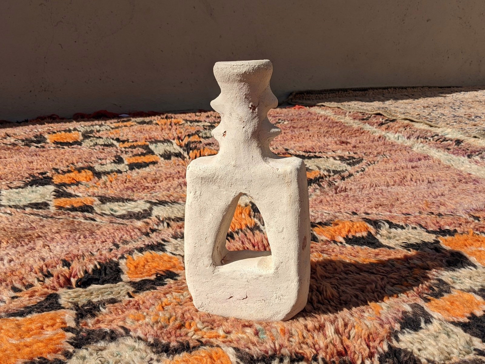 Porte-bougie en céramique #C100 Handwoven Piece