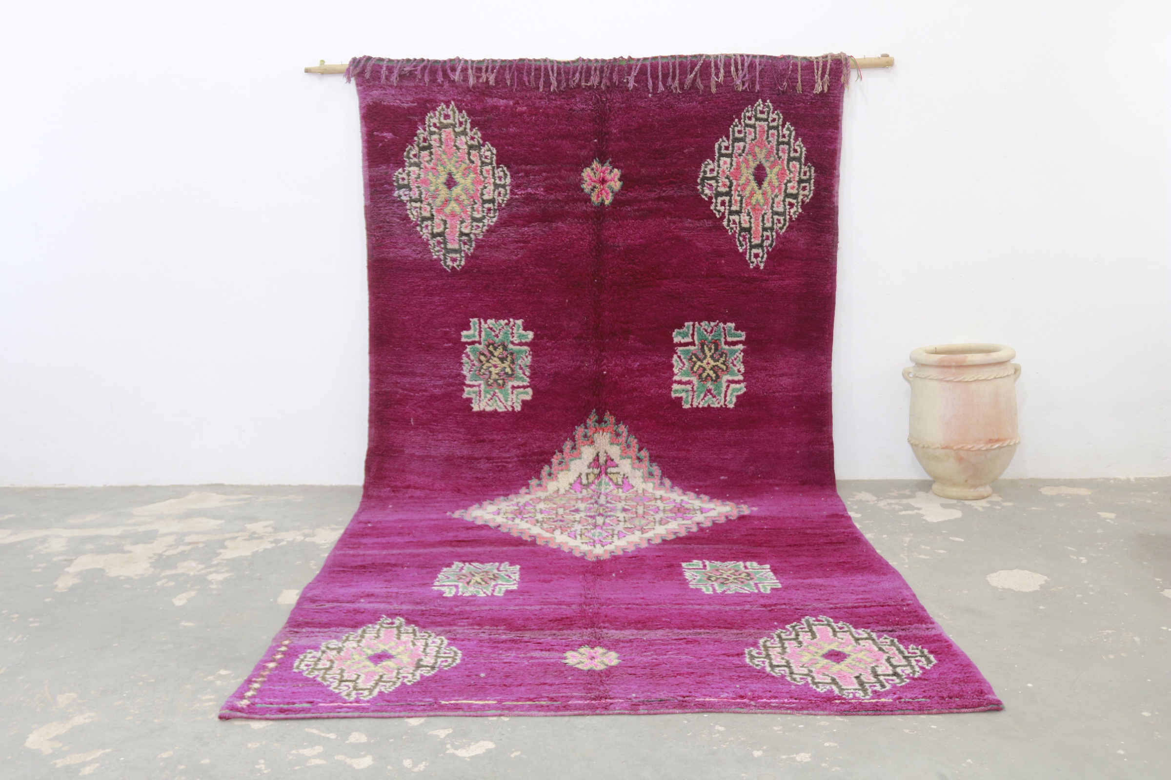 Berber Vintage "Fuchsia Garden" - Image 1