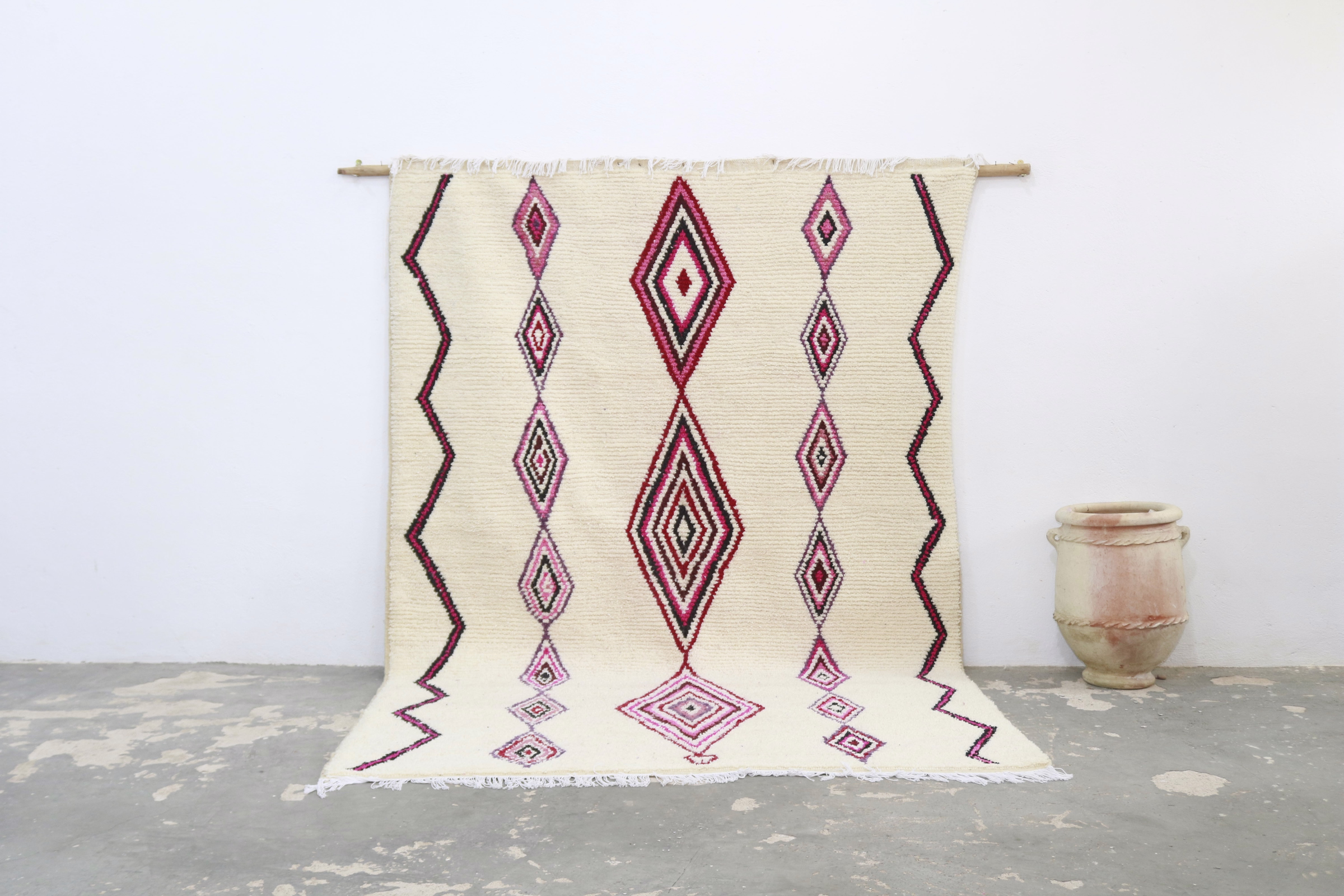 Azilal "Burgundy Geometry"