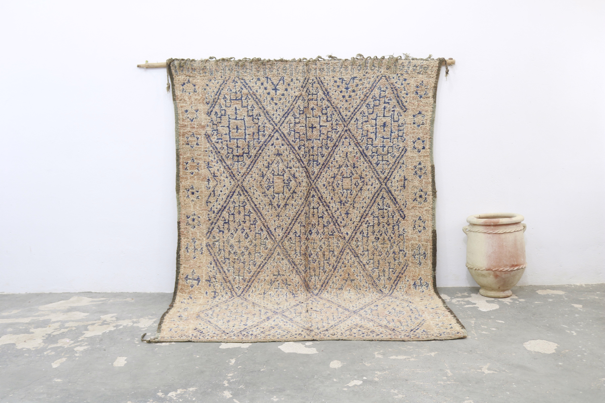 Berber Vintage "Indigo Lattice" - Image 1