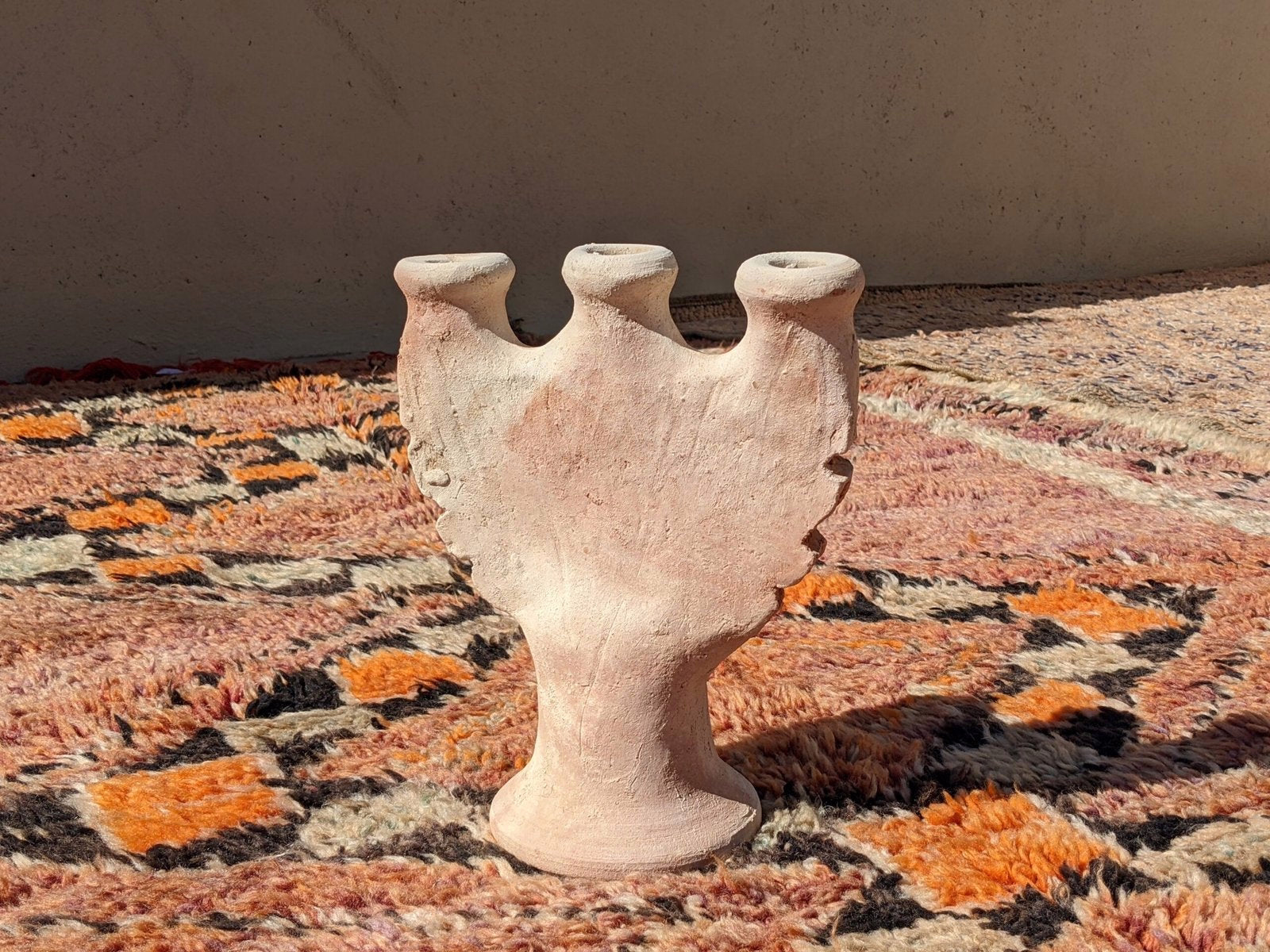 Porte-bougie en céramique #C800 Handwoven Piece