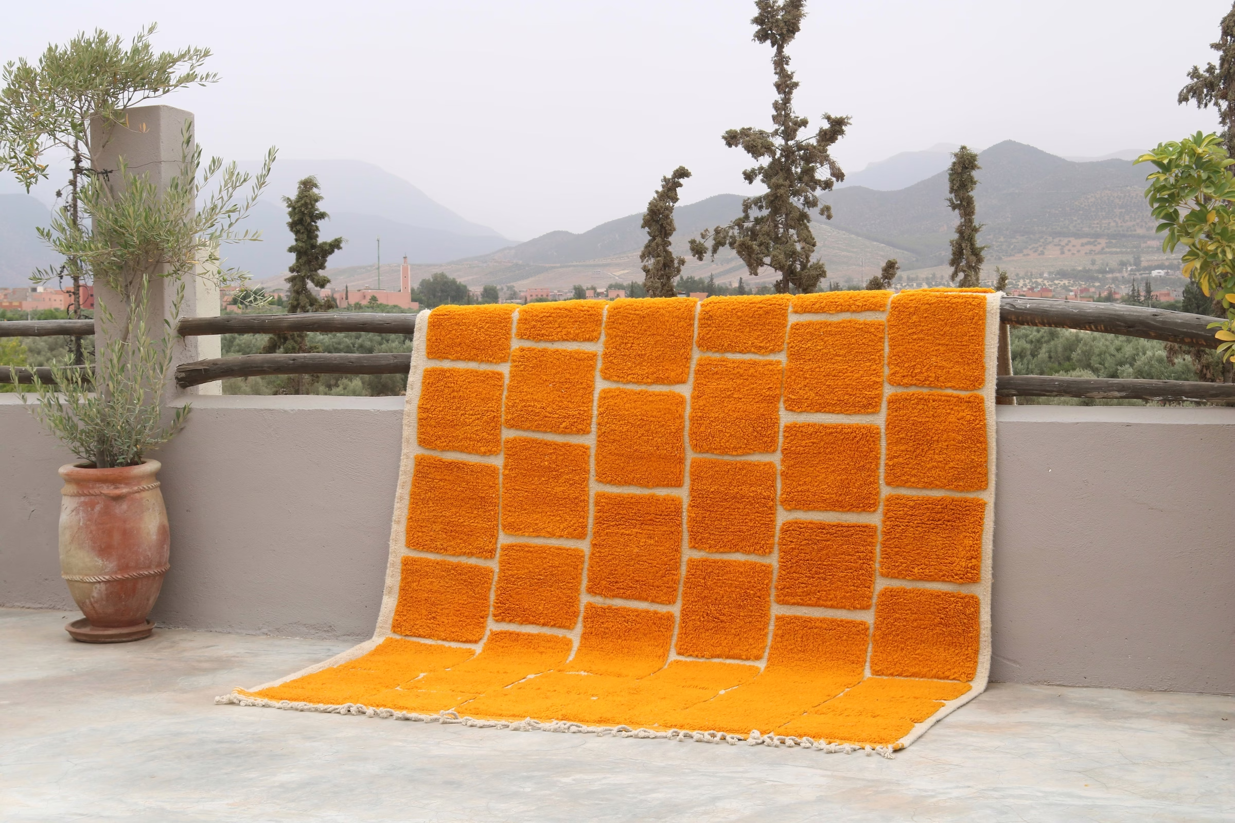 Azilal "Tangerine Grid"